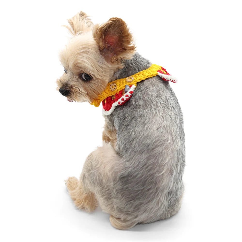 Jingle Bell Crochet Collar Scarf