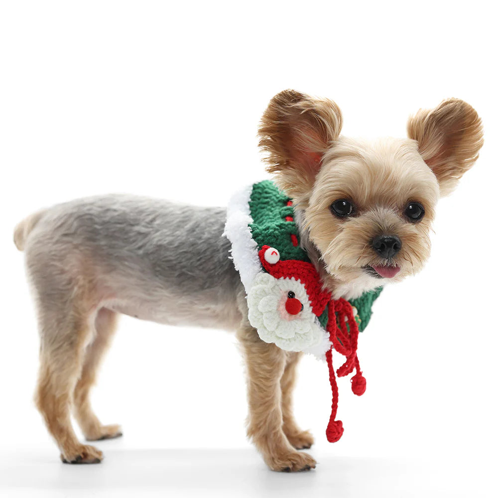 Santa Crochet Collar Scarf